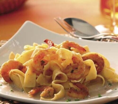 Pasta mit Scampi-Soße