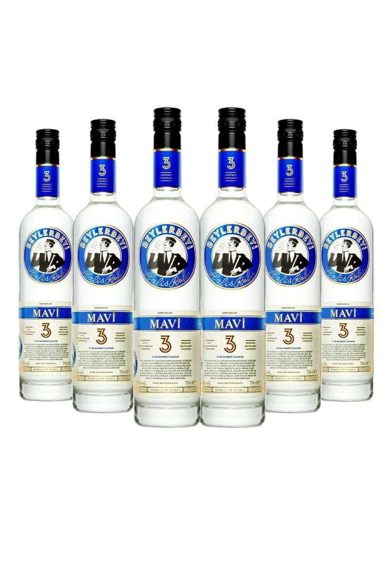 Beylerbeyi Mavi – Raki – 70cl – 45% Vol. – 6 x 1 Flasche – Weihnachtsangebot 113,70 € – frei Haus